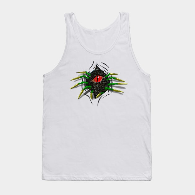 Monster is peeking from inside Tank Top by denip